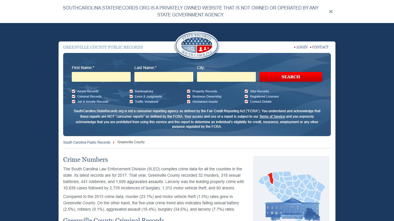 GREENVILLE COUNTY PUBLIC RECORDS - StateRecords.org